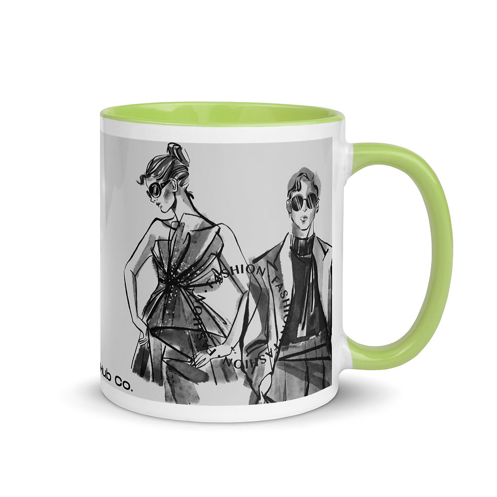 Thumbnail: Coffee Mug | 2 Sizes | Ceramic White w/ Interior Color | Runway