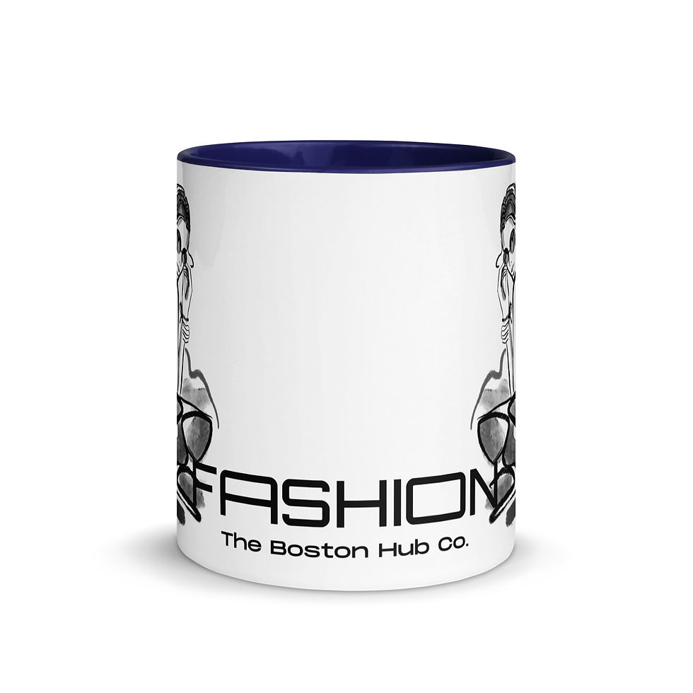 Thumbnail: Coffee Mug | 2 Sizes | Ceramic White w/ Interior Color | Fashion Model