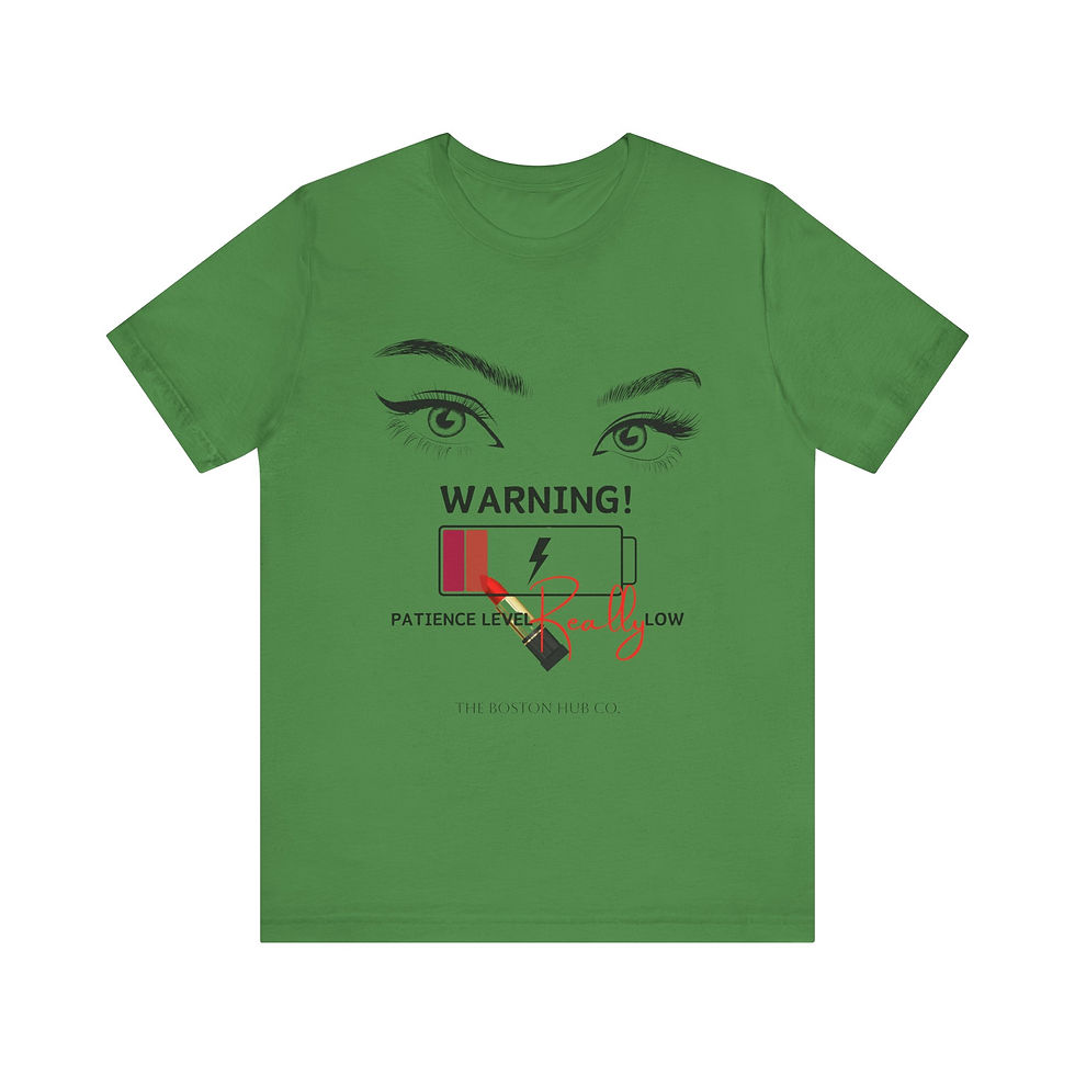 Thumbnail: T-Shirt | MORE Colors | Unisex | Sizes: XS - 5XL | Woman Warning Patience Level
