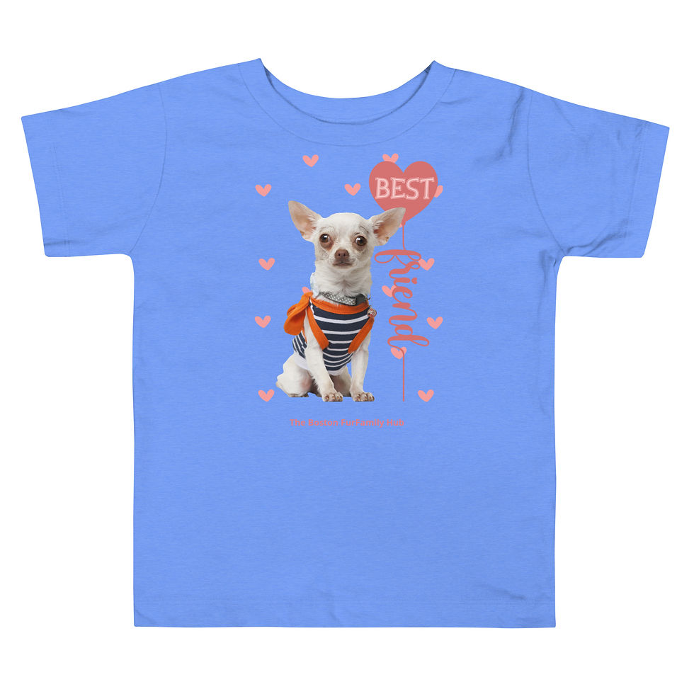 Thumbnail: Toddler T-shirt | 3 Colors | Sizes: 2T - 5T | Best Friend Chihuahua