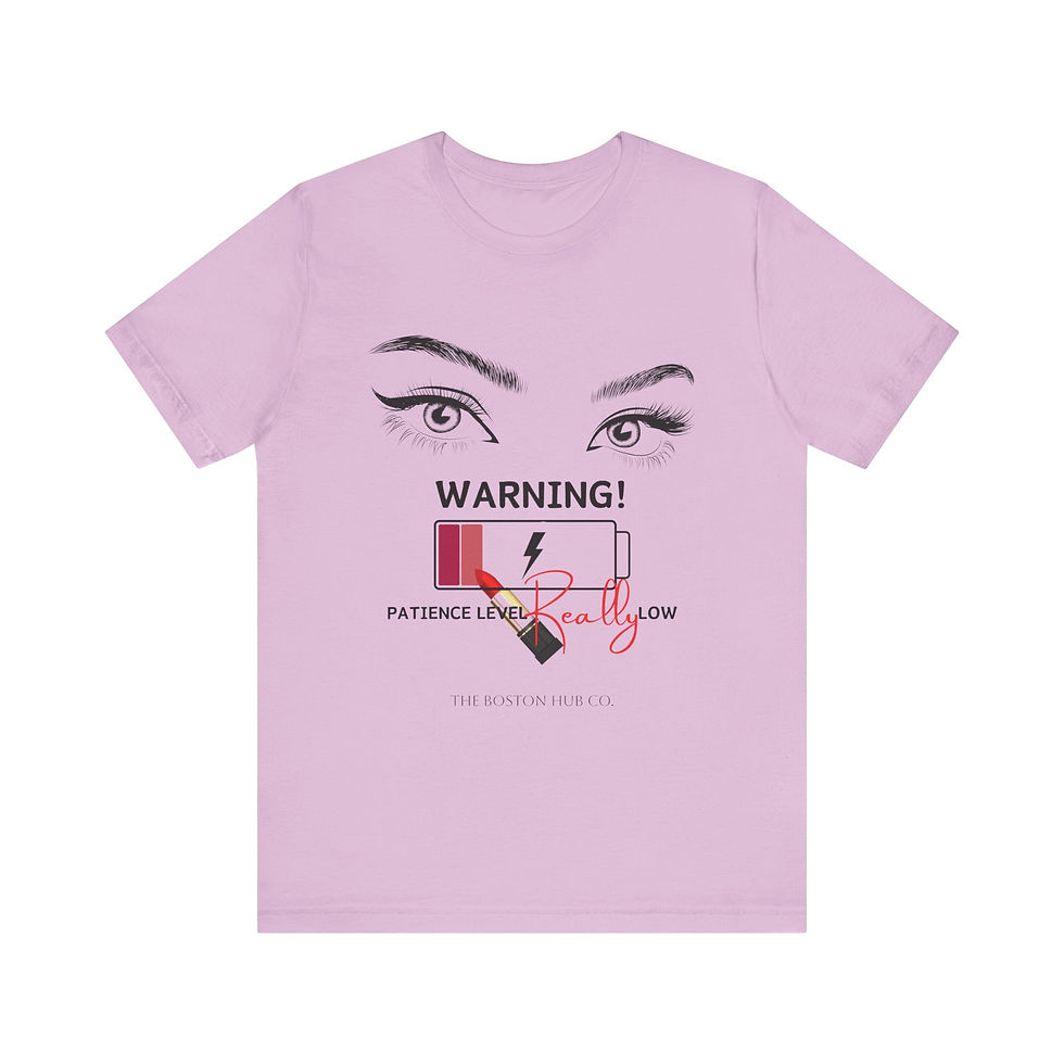 Thumbnail: T-Shirt | MORE Colors | Unisex | Sizes: XS - 5XL | Woman Warning Patience Level