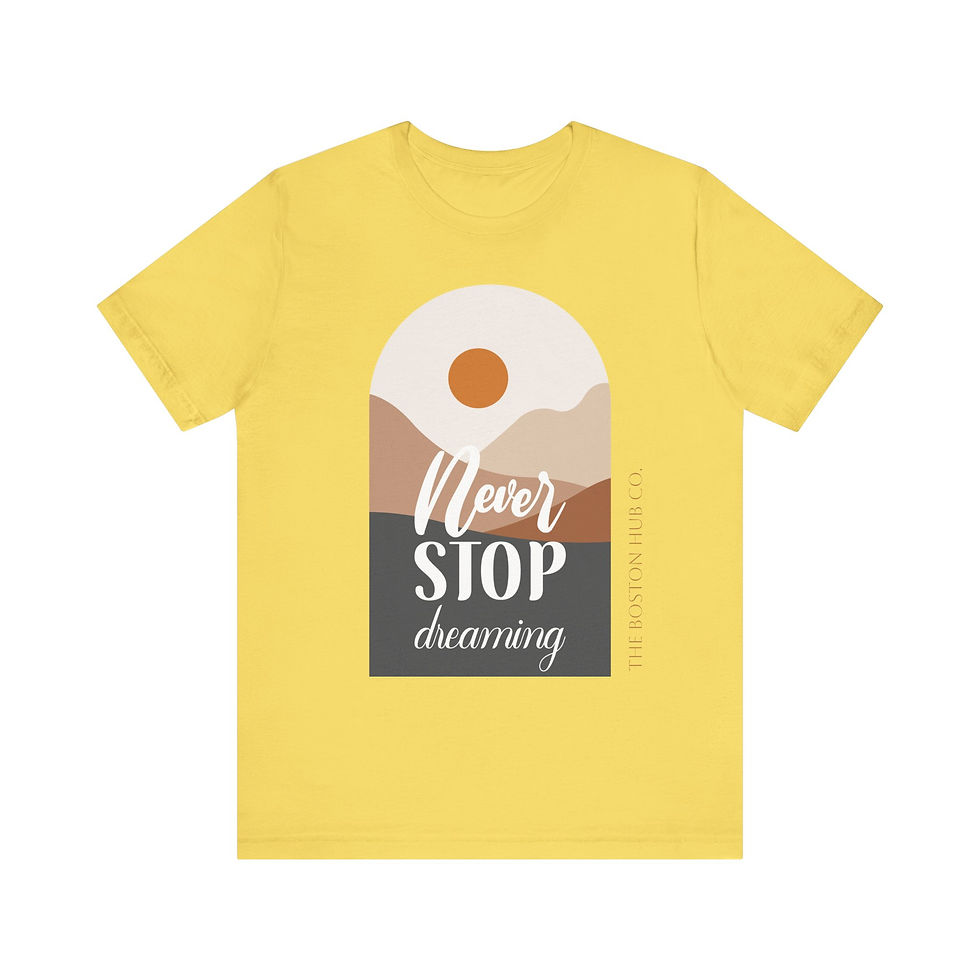 Thumbnail: T-Shirt | MORE Colors | Unisex | Sizes: XS - 5XL | Sunset Never Stop Dreaming