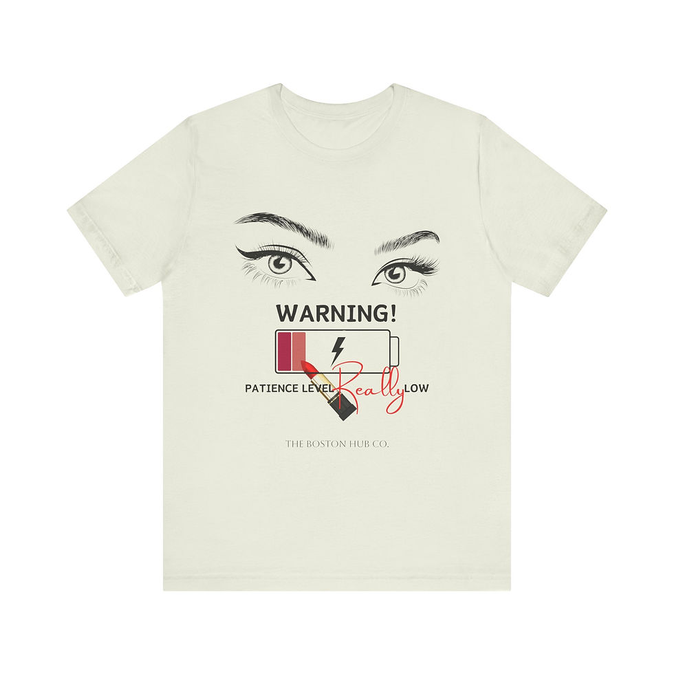 Thumbnail: T-Shirt | MORE Colors | Unisex | Sizes: XS - 5XL | Woman Warning Patience Level