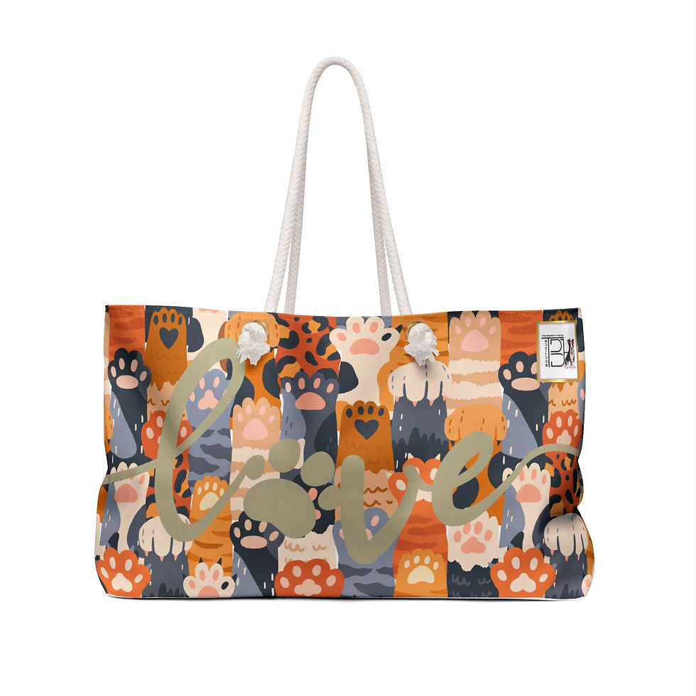 Thumbnail: Weekender Bag | 1 Size | White | Paws Convention Love 🐾