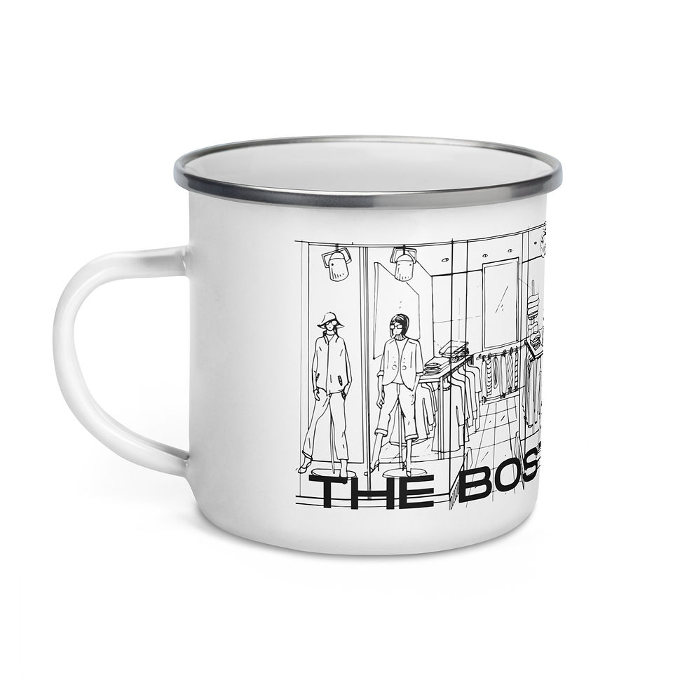 Thumbnail: Coffee Mug | 1 Size | White Enamel | Store Front