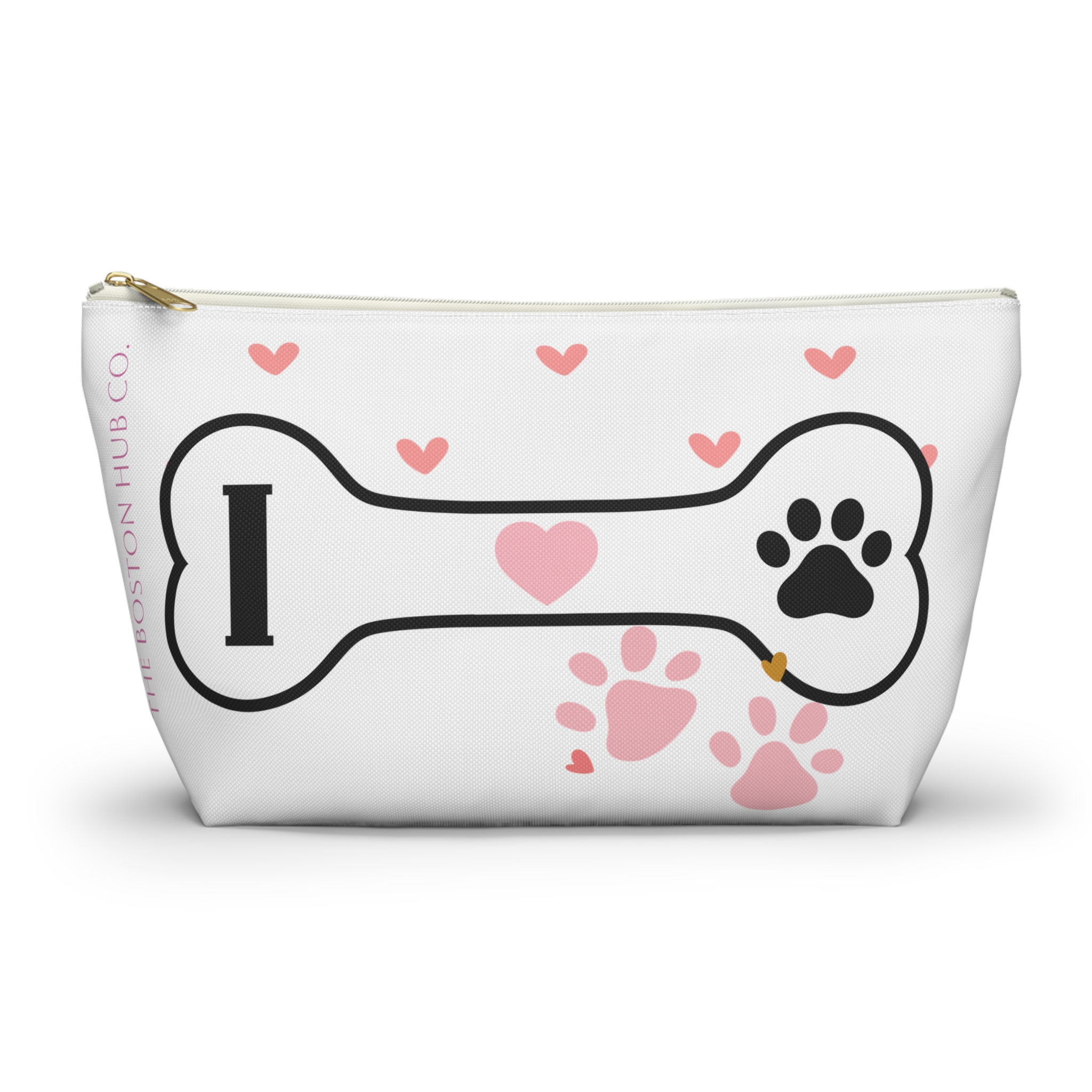 Accessory Pouch | 2 Sizes | White | I ❤︎ 🐾