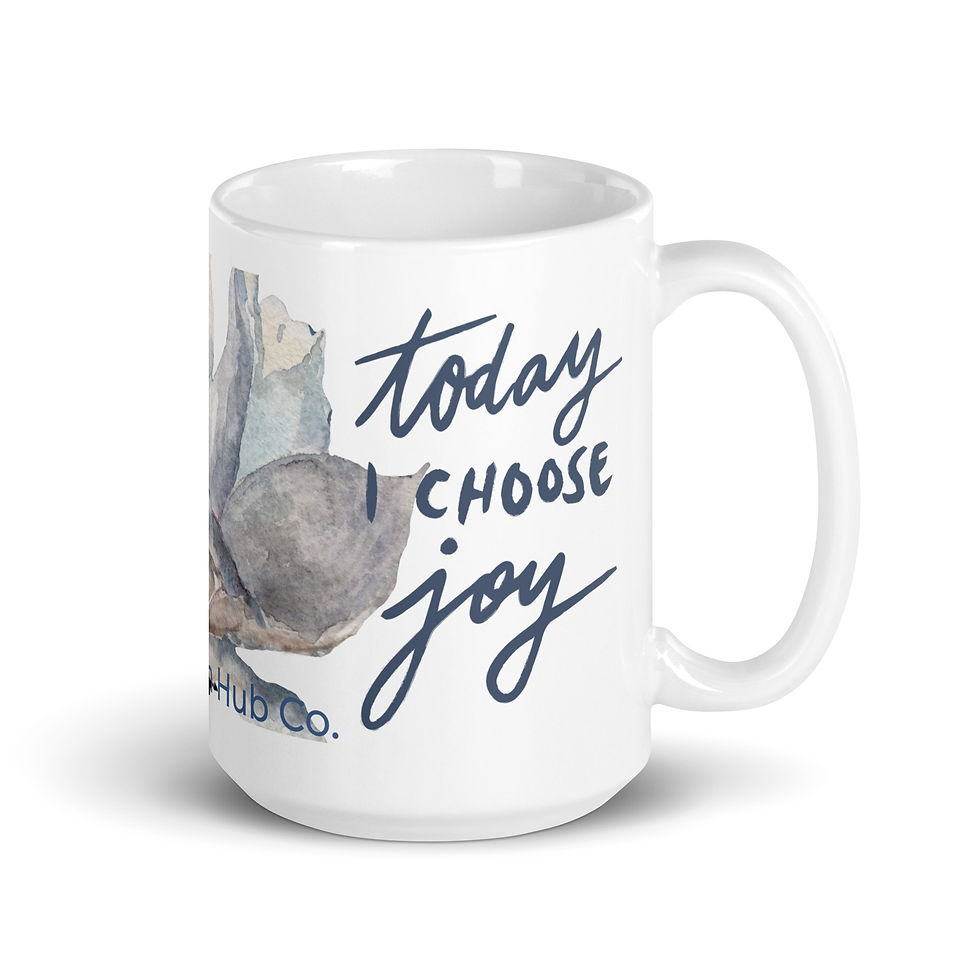 Coffee Mug | 3 Sizes | Ceramic Glossy White | Woman Today I Choose Joy