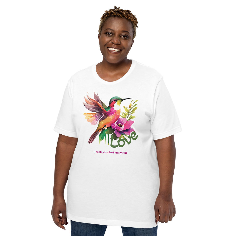 Thumbnail: T-Shirt | 6 Colors | Unisex | Sizes: XS - 5XL | Love hummingbird