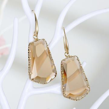 Thumbnail: Earrings | 65% OFF | 6 Colors | Irregular Crystal Stones