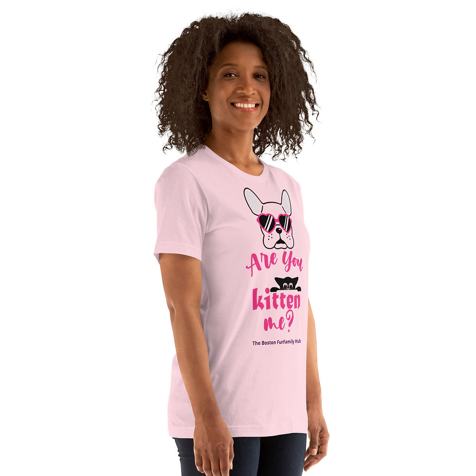 Thumbnail: T-Shirt | 4 Colors | Unisex | Sizes: XS - 5XL | Frenchie Are You KITTEN Me?