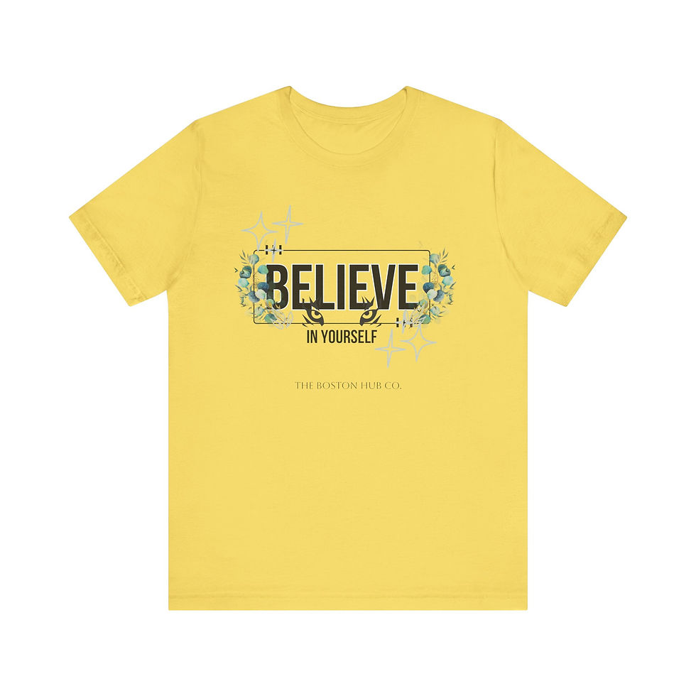 Thumbnail: T-Shirt | MORE Colors | Unisex | Sizes: XS - 5XL | Believe In Yourself Foliage