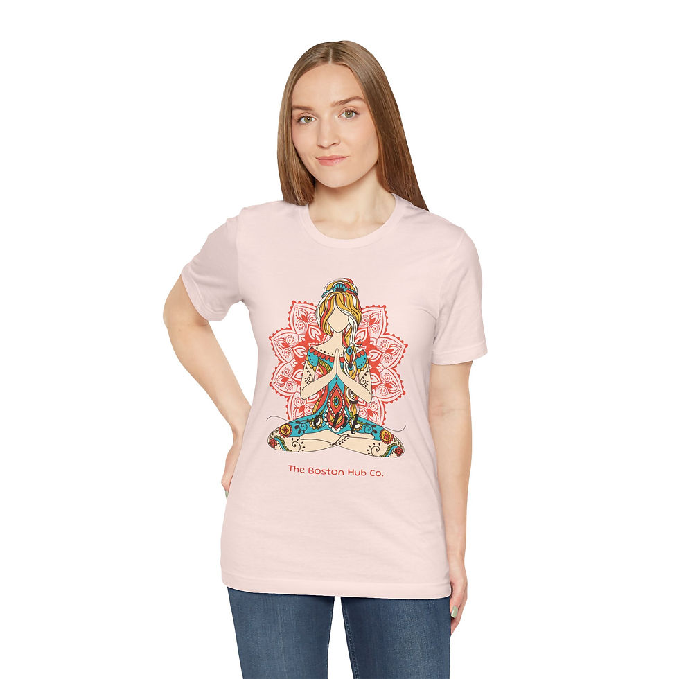 Thumbnail: T-Shirt | MORE Colors | Unisex | Sizes: XS - 5XL | Colorful Yoga Girl OM 