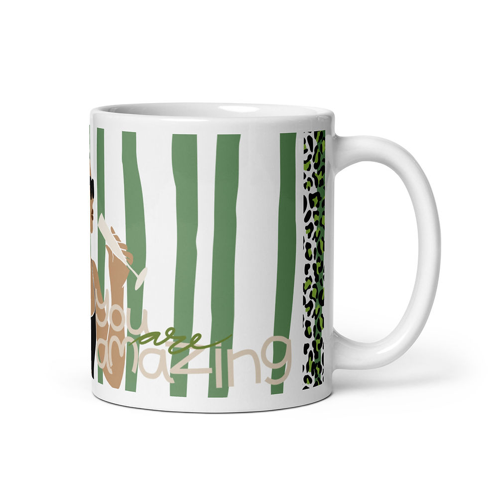 Thumbnail: Coffee Mug | 3 Sizes | Ceramic Glossy White | Woman You Are Amazing