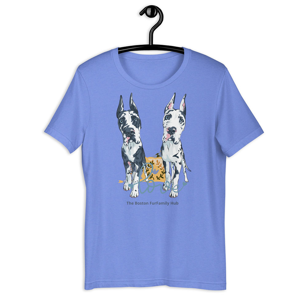 Thumbnail: T-Shirt | 3 Colors | Unisex | Sizes: XS - 5XL | Great Dane Love