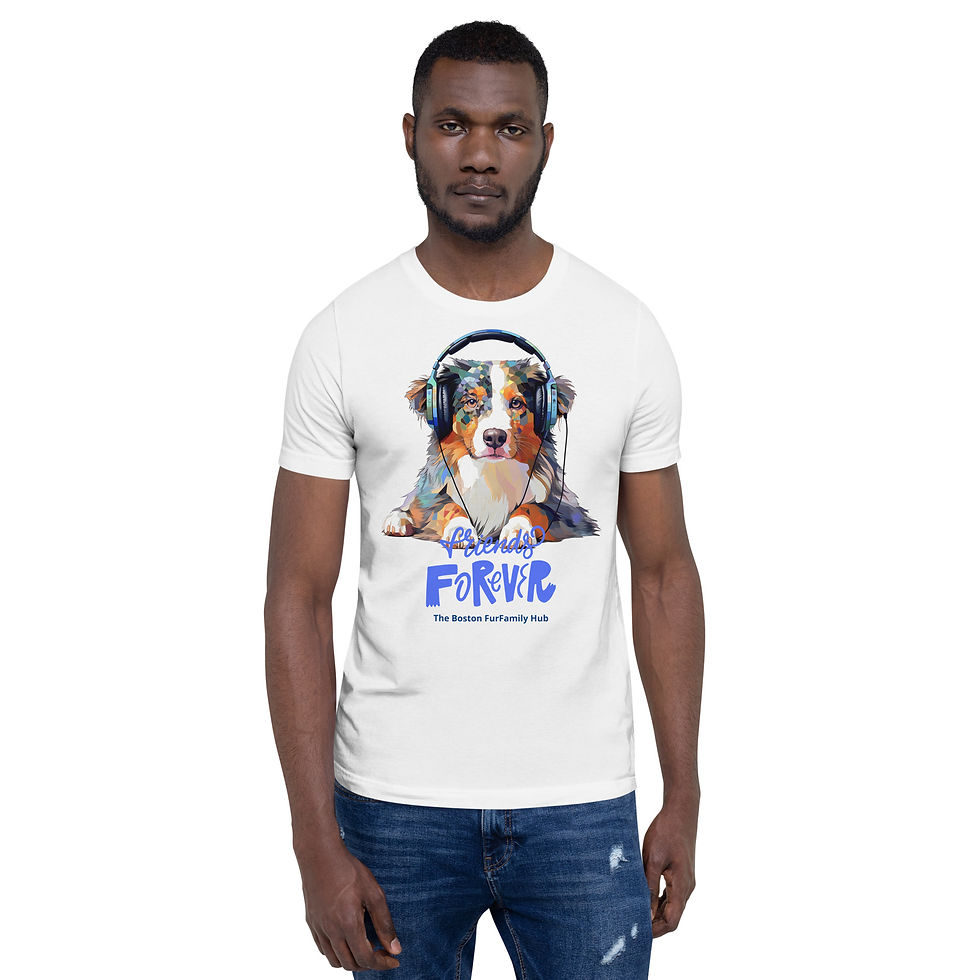 Thumbnail: T-Shirt | 6 Colors | Unisex | Sizes: XS - 5XL | Border Collier Forever Friends