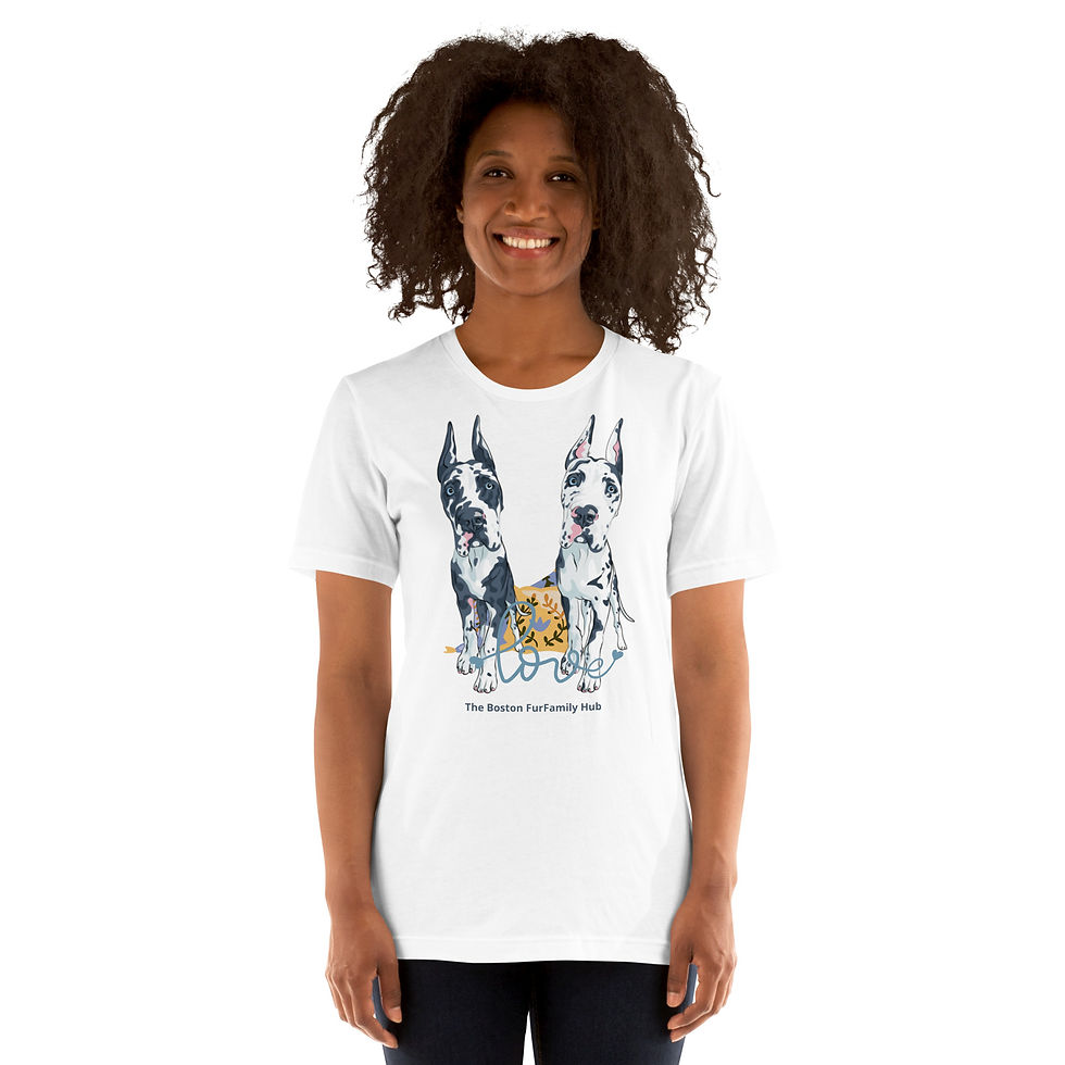 Thumbnail: T-Shirt | 3 Colors | Unisex | Sizes: XS - 5XL | Great Dane Love
