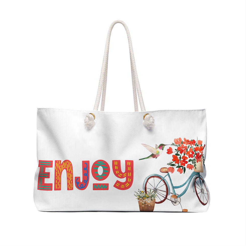 Thumbnail: Weekender Bag | 1 Size | White | Enjoy