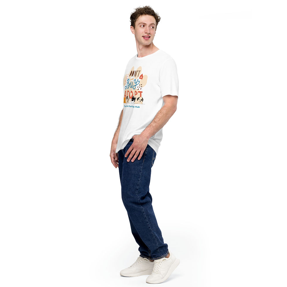Thumbnail: T-Shirt | 1 Color | Unisex |  Sizes: XS - 5XL | Don't Buy Adopt