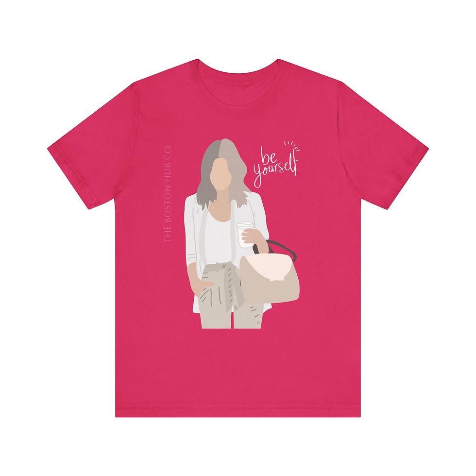 Thumbnail: T-Shirt | MORE Colors | Unisex | Sizes: XS - 5XL | Woman Be Yourself Pink