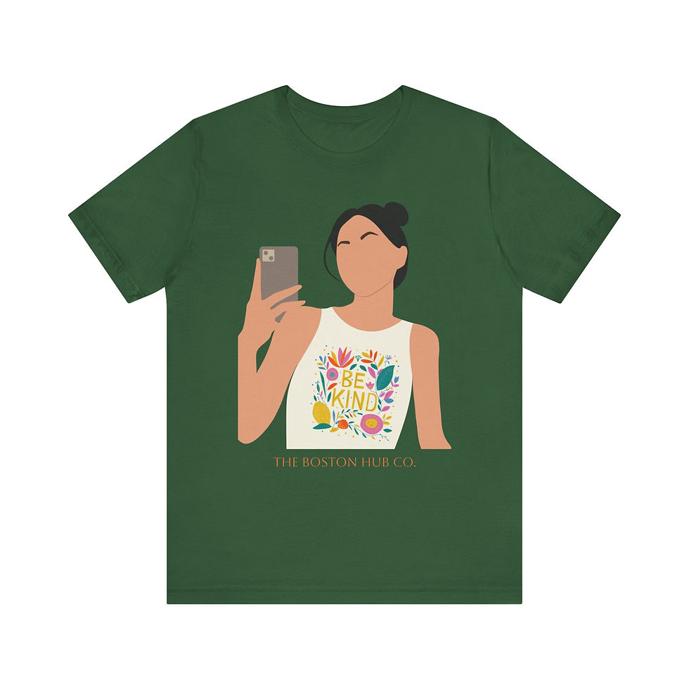 Thumbnail: T-Shirt | MORE Colors | Unisex | Sizes: XS - 5XL | Woman Be Kind with Phone