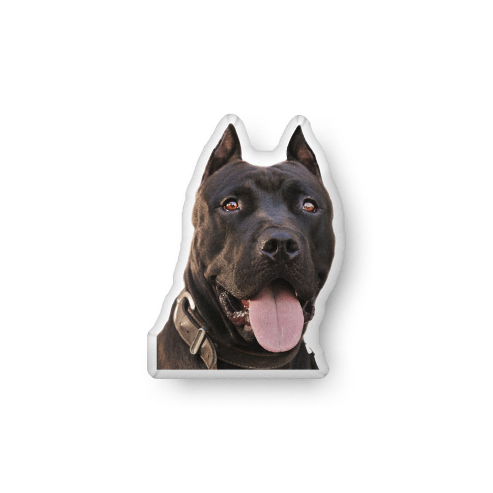 Thumbnail: Shaped Pillows | 1 Color | 3 Sizes | Pit Bull My Happy Face