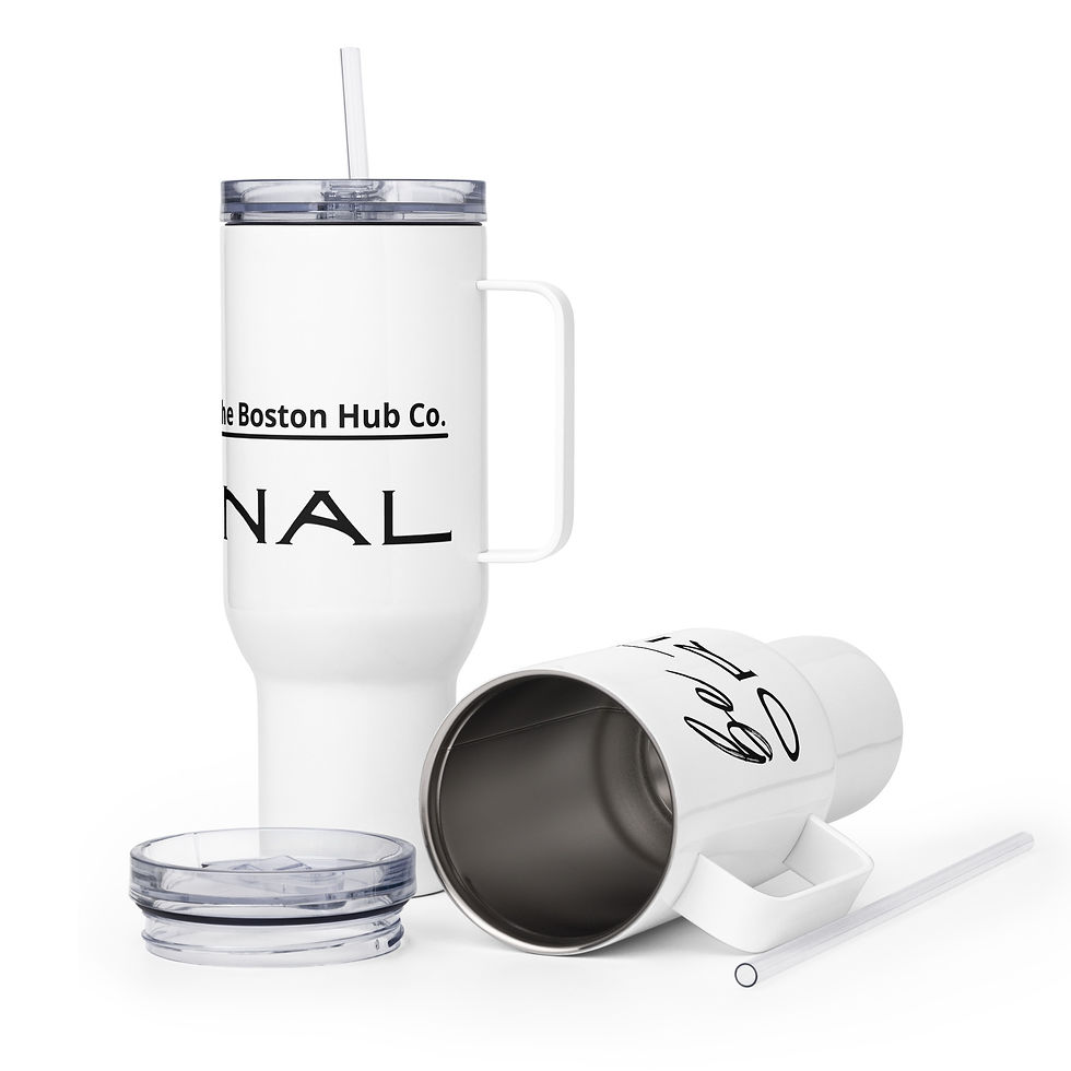 Thumbnail: Travel Mug w/ Handle | 2 Sizes | White | Be Original