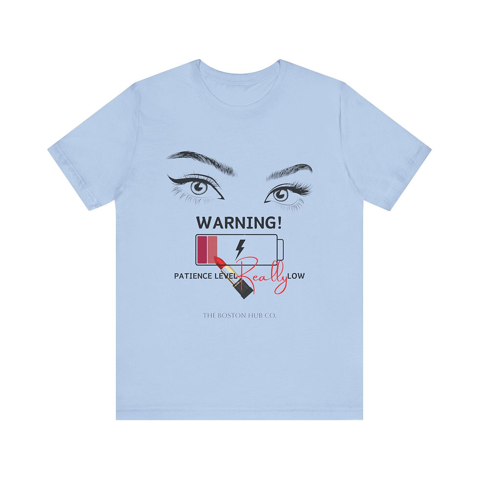Thumbnail: T-Shirt | MORE Colors | Unisex | Sizes: XS - 5XL | Woman Warning Patience Level