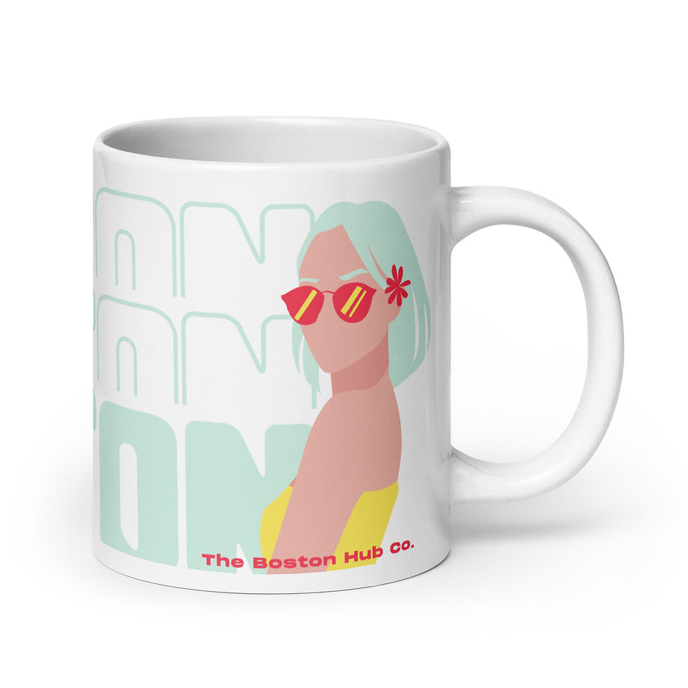 Thumbnail: Coffee Mug | 3 Sizes | Ceramic glossy White | Boston Babe