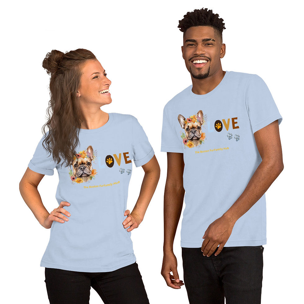 Thumbnail: T-Shirt | 5 Colors | Unisex | Sizes: XS - 5XL | Frenchie Love