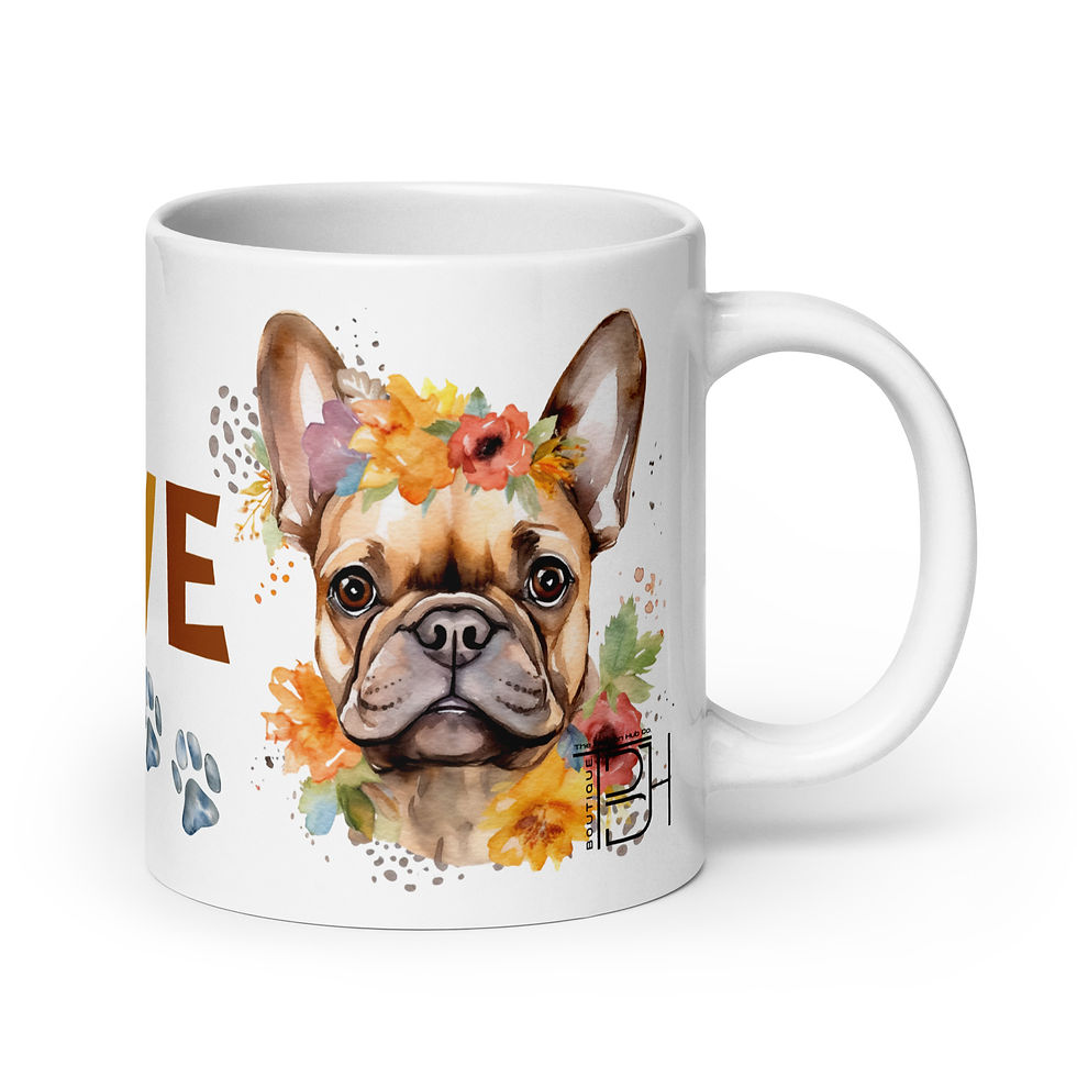 Thumbnail: Mug | 3 Sizes | Ceramic Glossy White | Frenchy Love