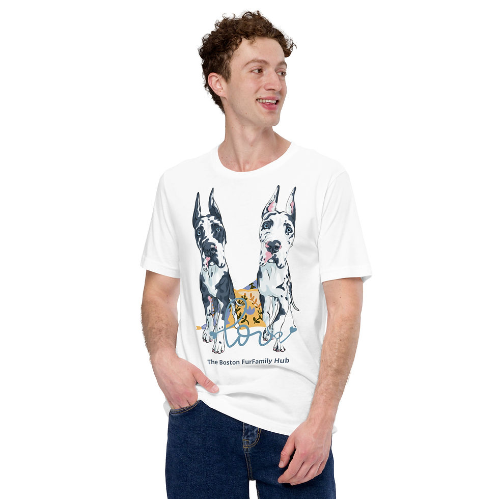 Thumbnail: T-Shirt | 3 Colors | Unisex | Sizes: XS - 5XL | Great Dane Love
