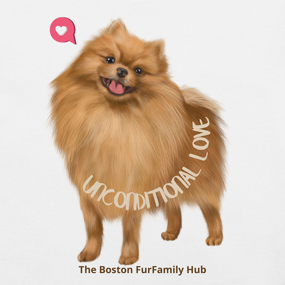 Thumbnail: T-Shirt | 7 Colors | Unisex | Sizes: XS - 5XL | Pomeranian Unconditional Love
