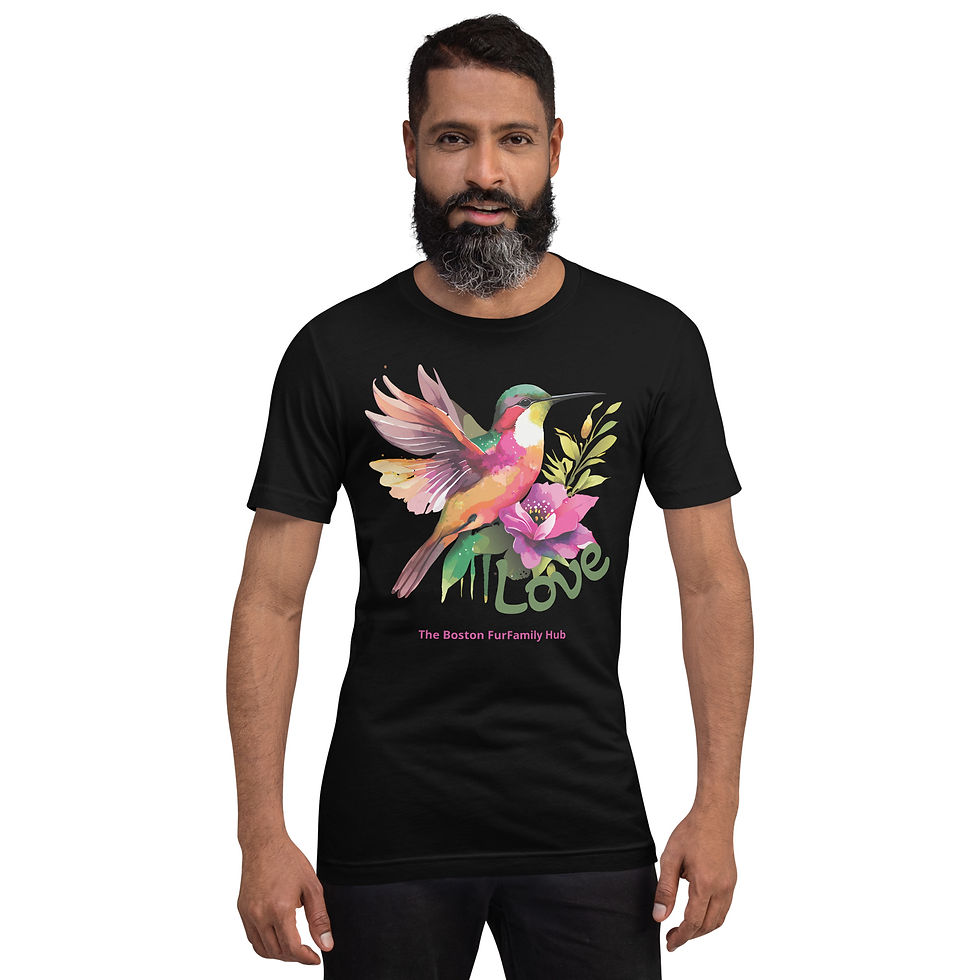 Thumbnail: T-Shirt | 6 Colors | Unisex | Sizes: XS - 5XL | Love hummingbird