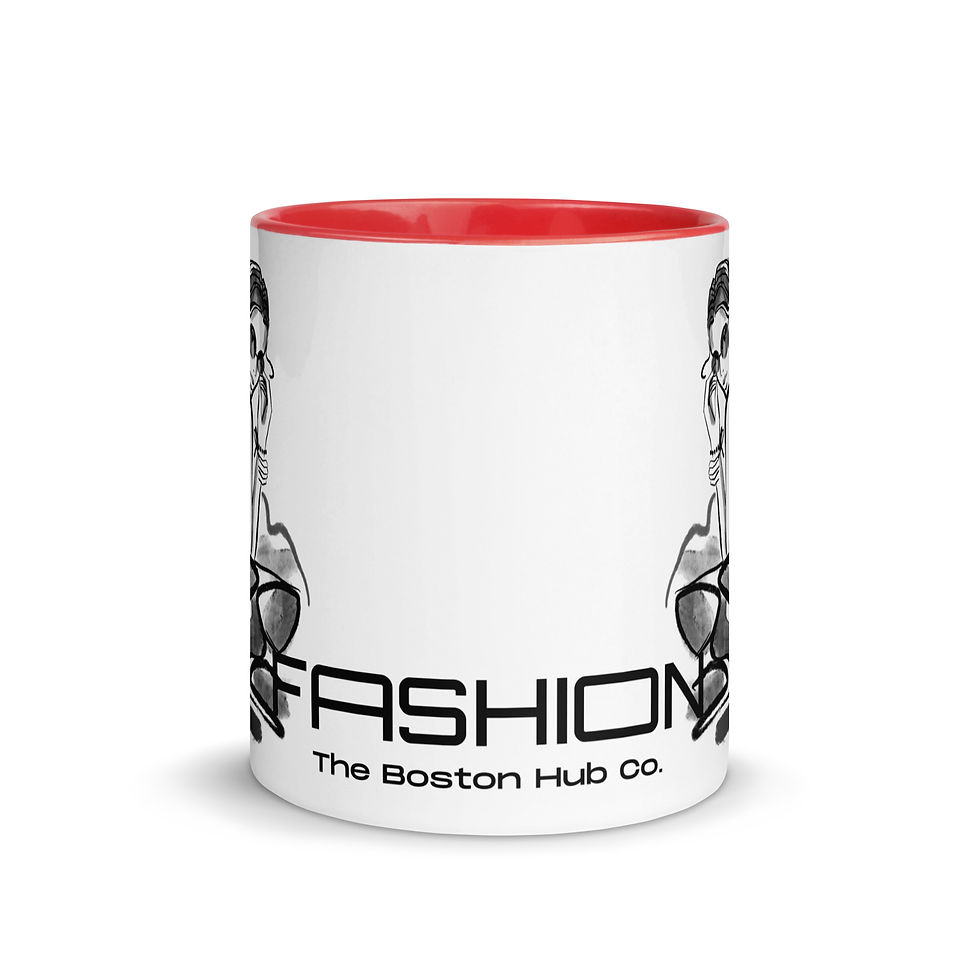 Thumbnail: Coffee Mug | 2 Sizes | Ceramic White w/ Interior Color | Fashion Model