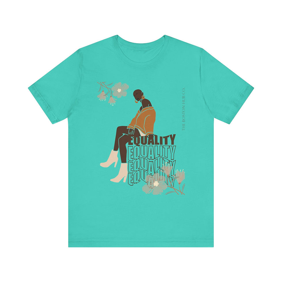 Thumbnail: T-Shirt | MORE Colors | Unisex | Sizes: XS - 5XL | Black Woman Equality
