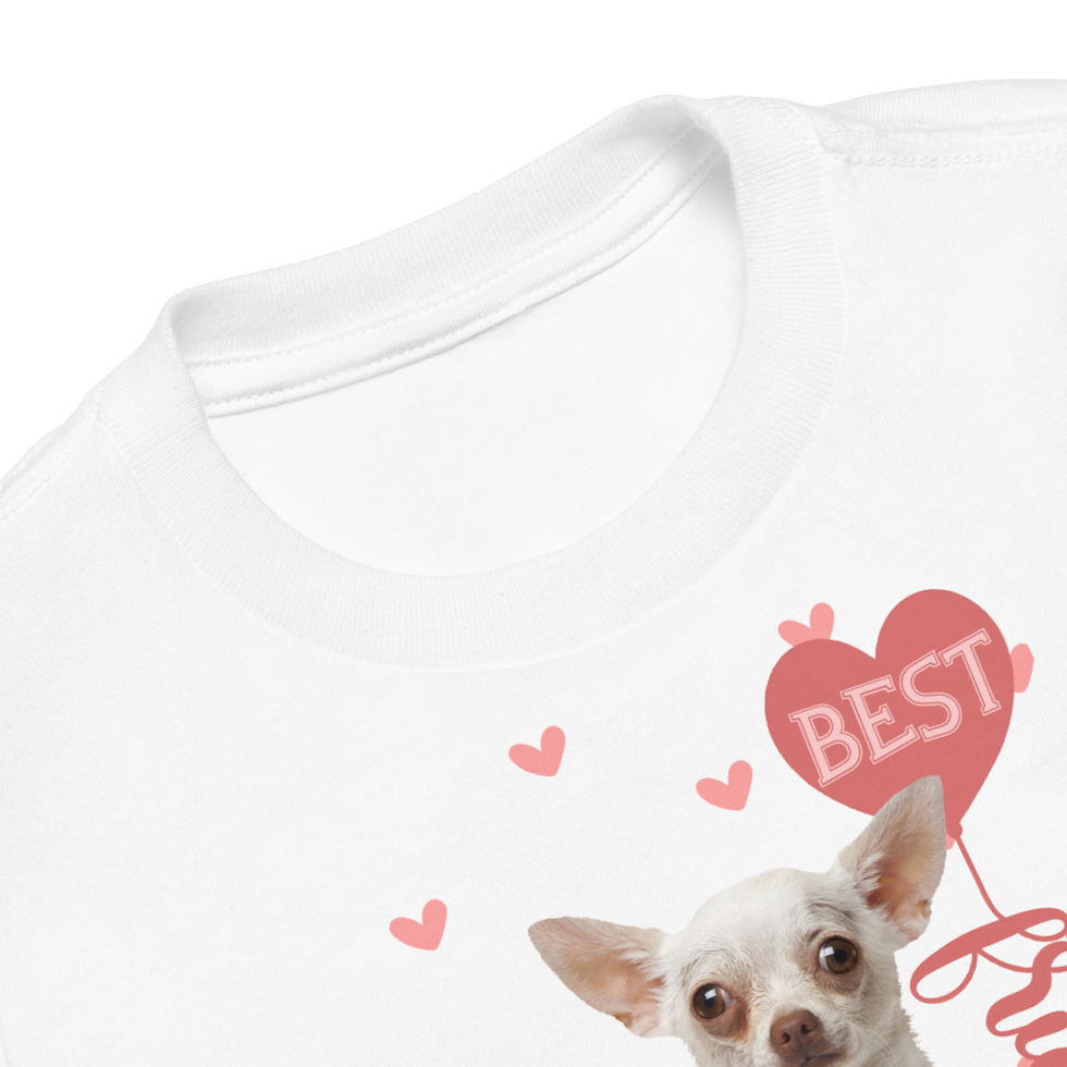 Thumbnail: Toddler T-shirt | 3 Colors | Sizes: 2T - 5T | Best Friend Chihuahua
