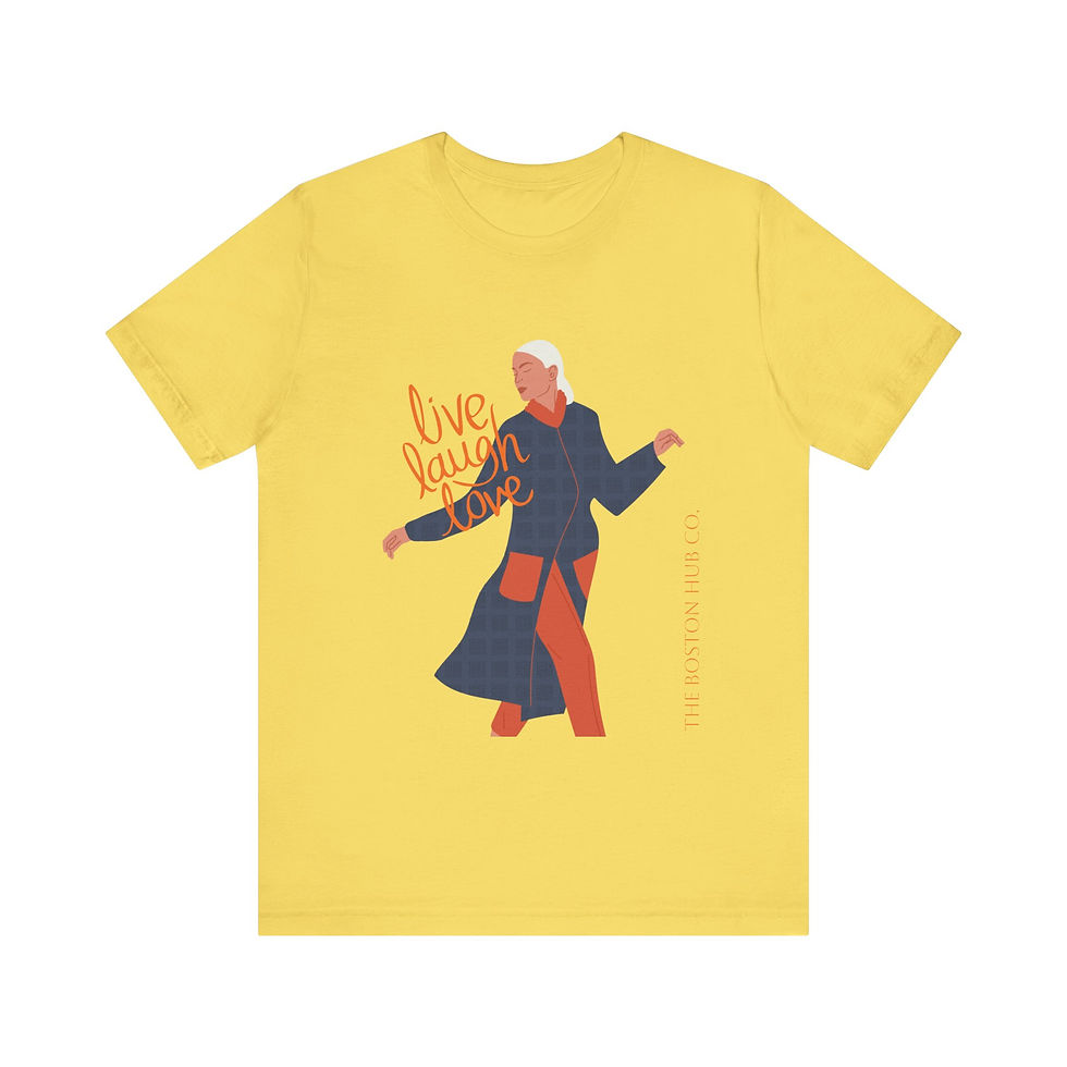 Thumbnail: T-Shirt | MORE Colors | Unisex | Sizes: XS - 5XL | Woman Live Laugh Love Blue