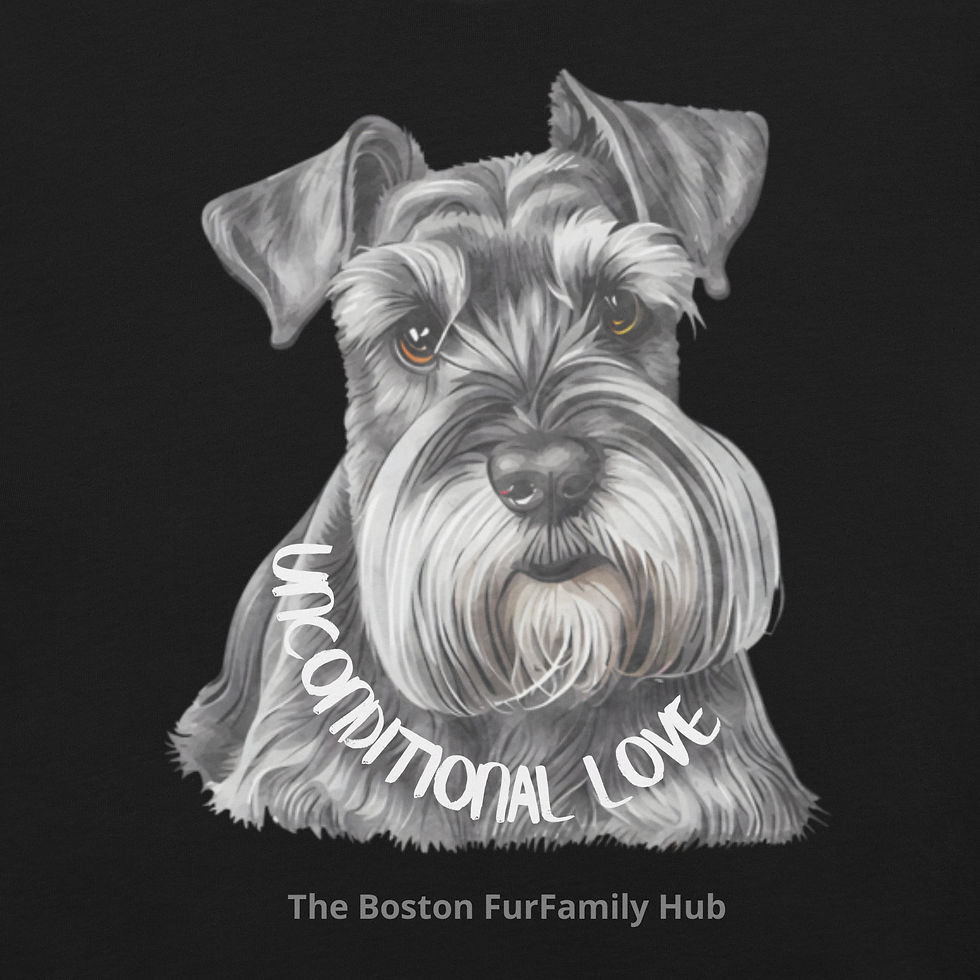 Thumbnail: T-Shirt | 6 Colors | Unisex | Sizes: XS - 5XL | Schnauzer Unconditional Love