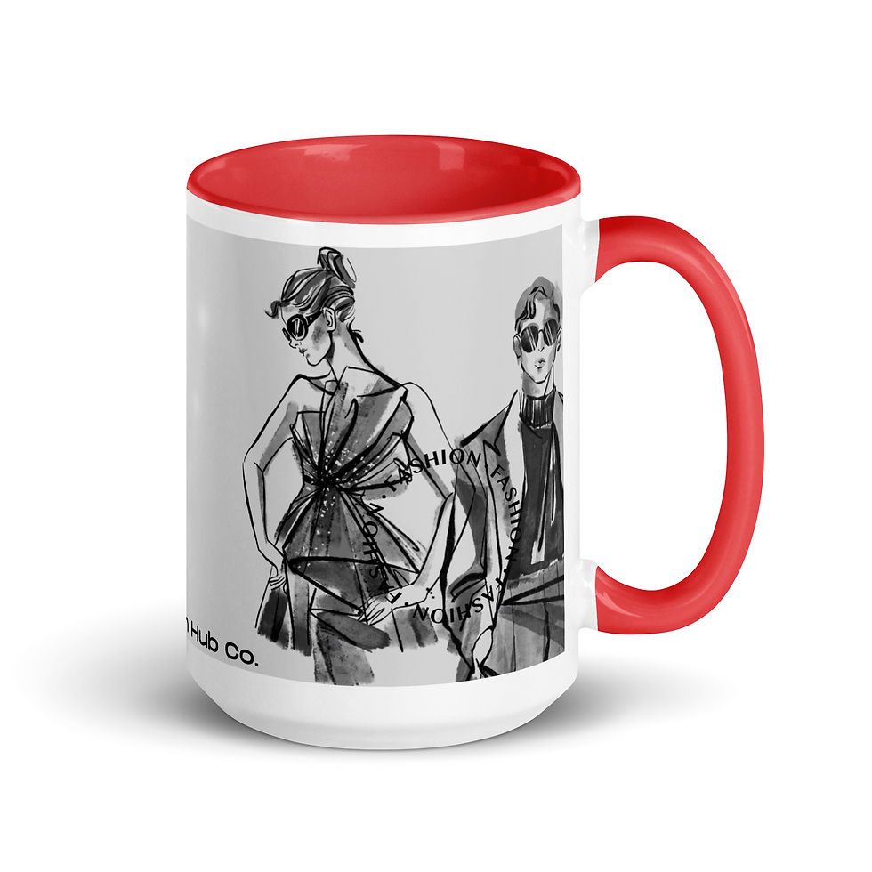 Thumbnail: Coffee Mug | 2 Sizes | Ceramic White w/ Interior Color | Runway