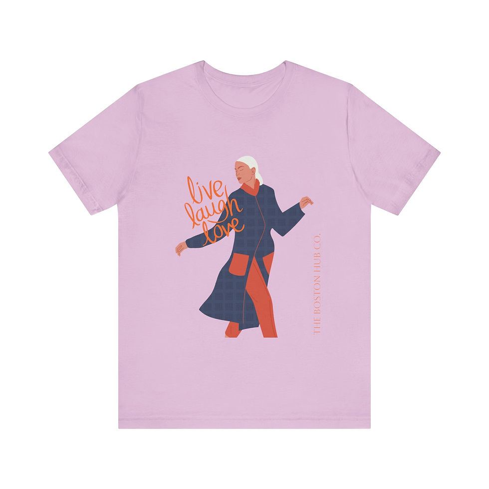 Thumbnail: T-Shirt | MORE Colors | Unisex | Sizes: XS - 5XL | Woman Live Laugh Love Blue