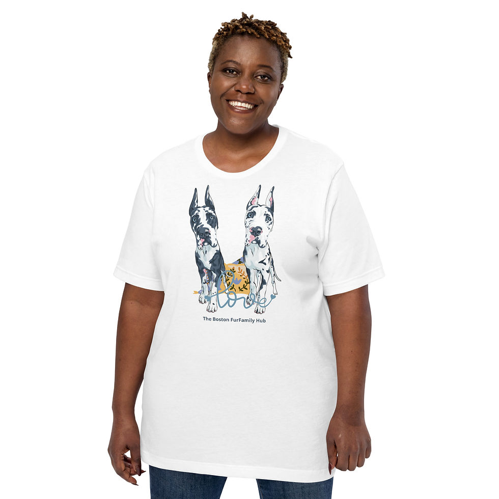 Thumbnail: T-Shirt | 3 Colors | Unisex | Sizes: XS - 5XL | Great Dane Love
