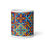 Thumbnail: Coffee Mug | 3 Sizes | Ceramic Glossy White | Colorful Mosaic Wall