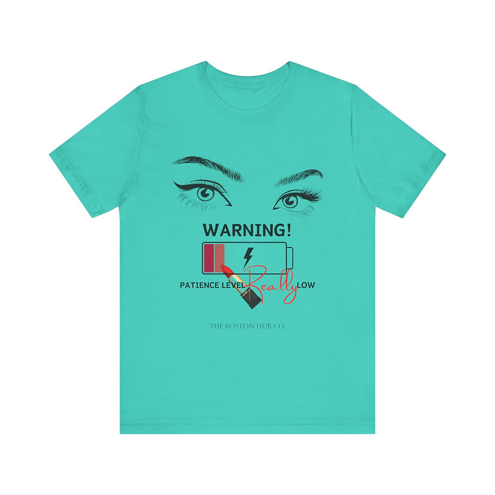 Thumbnail: T-Shirt | MORE Colors | Unisex | Sizes: XS - 5XL | Woman Warning Patience Level
