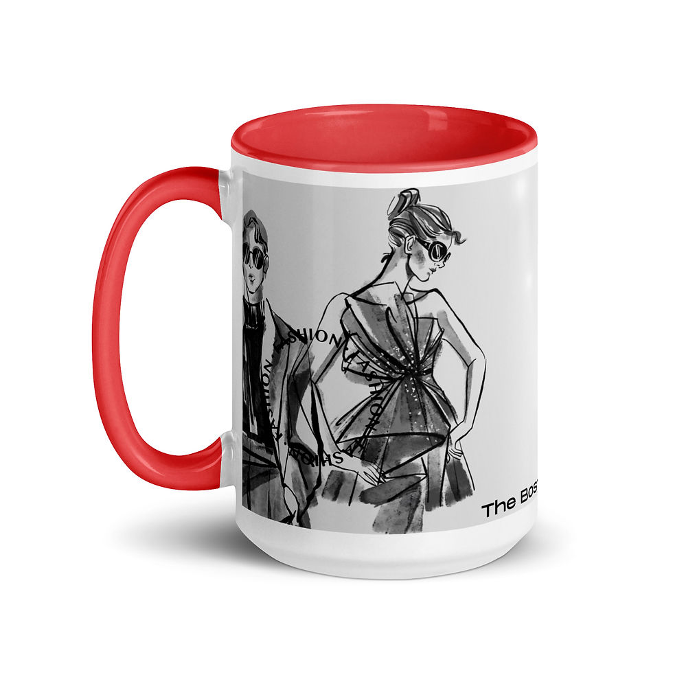 Thumbnail: Coffee Mug | 2 Sizes | Ceramic White w/ Interior Color | Runway