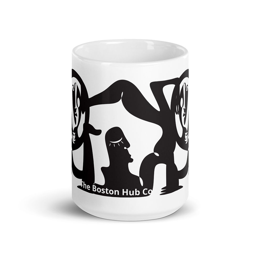Thumbnail: Coffee Mug | 3 Sizes | Ceramic glossy White | Modern Art