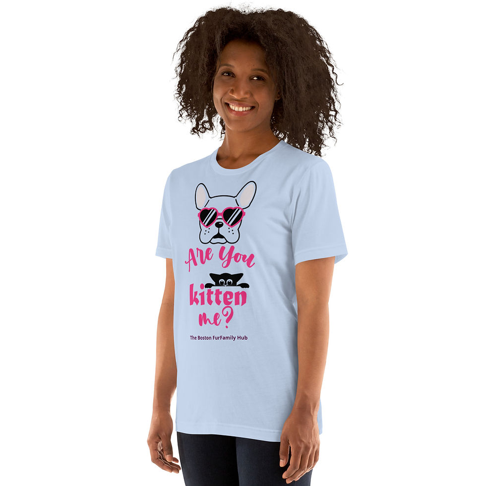 Thumbnail: T-Shirt | 4 Colors | Unisex | Sizes: XS - 5XL | Frenchie Are You KITTEN Me?