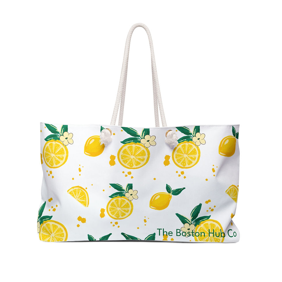 Weekender Bag | 1 Size | White | Lemons Fiesta