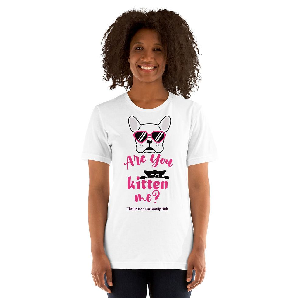 Thumbnail: T-Shirt | 4 Colors | Unisex | Sizes: XS - 5XL | Frenchie Are You KITTEN Me?