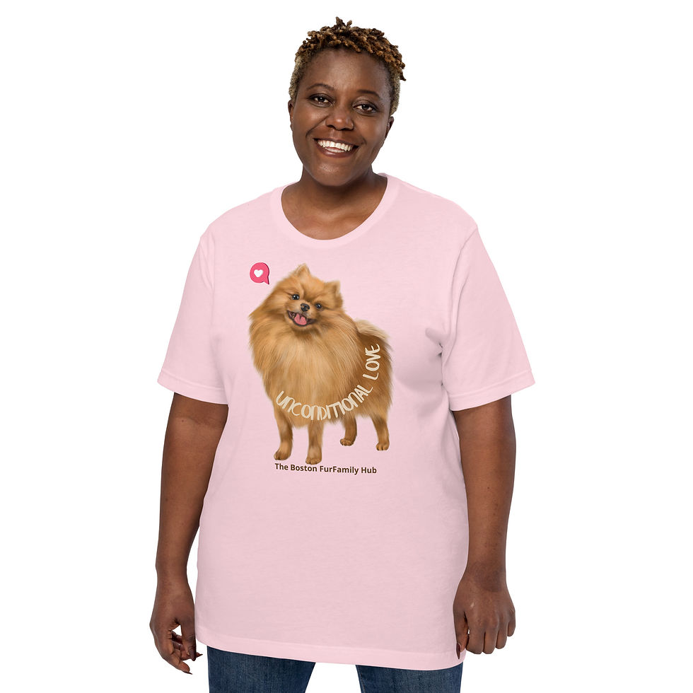 Thumbnail: T-Shirt | 7 Colors | Unisex | Sizes: XS - 5XL | Pomeranian Unconditional Love