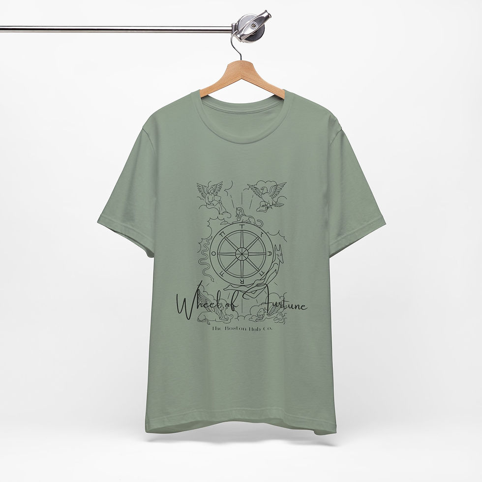 Thumbnail: T-Shirt | MORE Colors | Unisex | Sizes: XS - 5XL | Tarot Card Wheel of Fortune